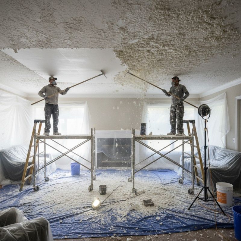 Popcorn Ceiling Removal